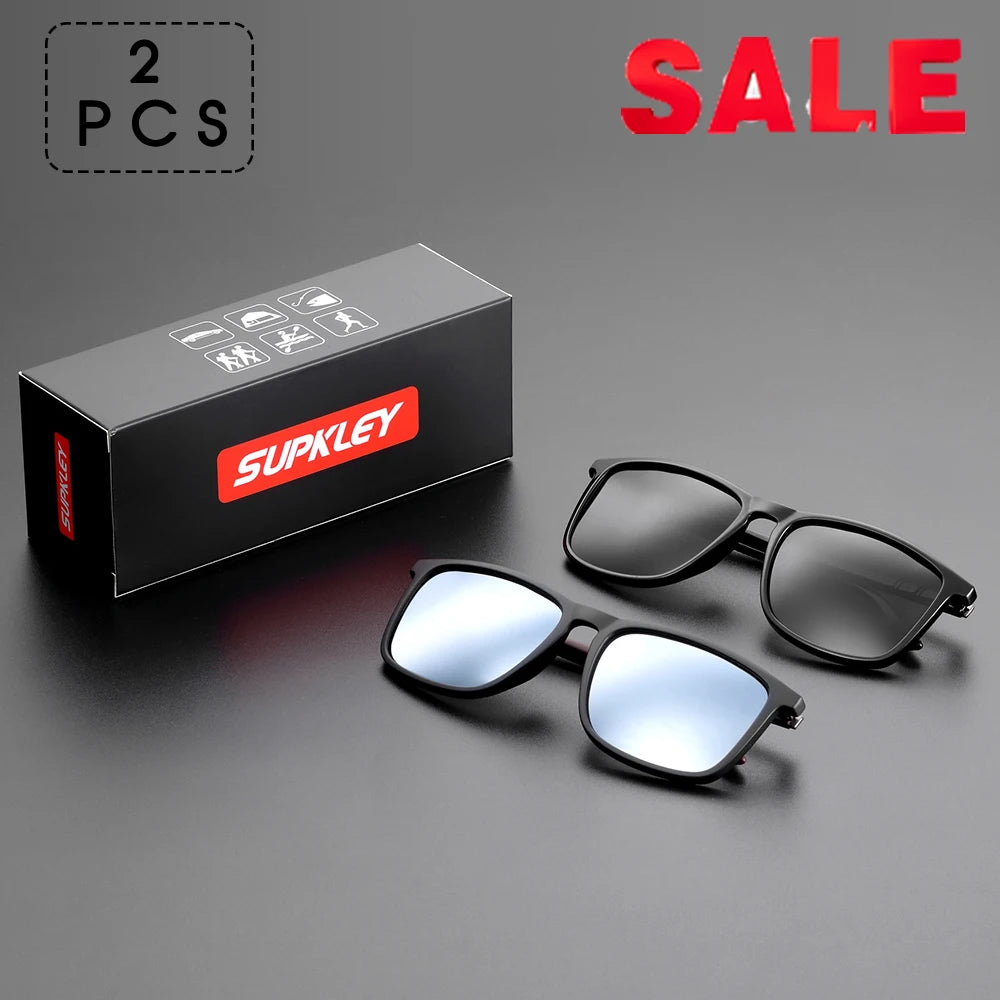 SUPKLEY Square Sports Sunglasses – Polarized UV400, Lightweight