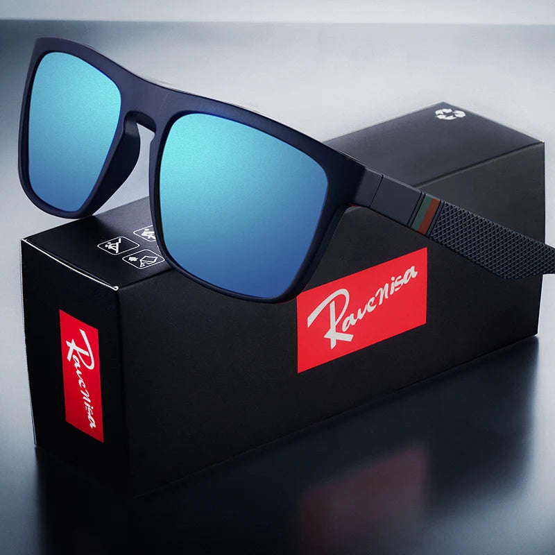 Polarized Vintage Square Sunglasses – UV400, CE Certified