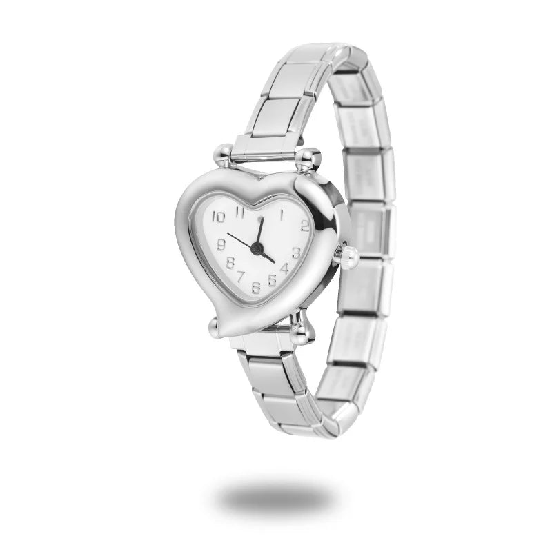 DIY Italian Elastic Charm Watch Bracelet Bangle — 9MM Stainless Steel