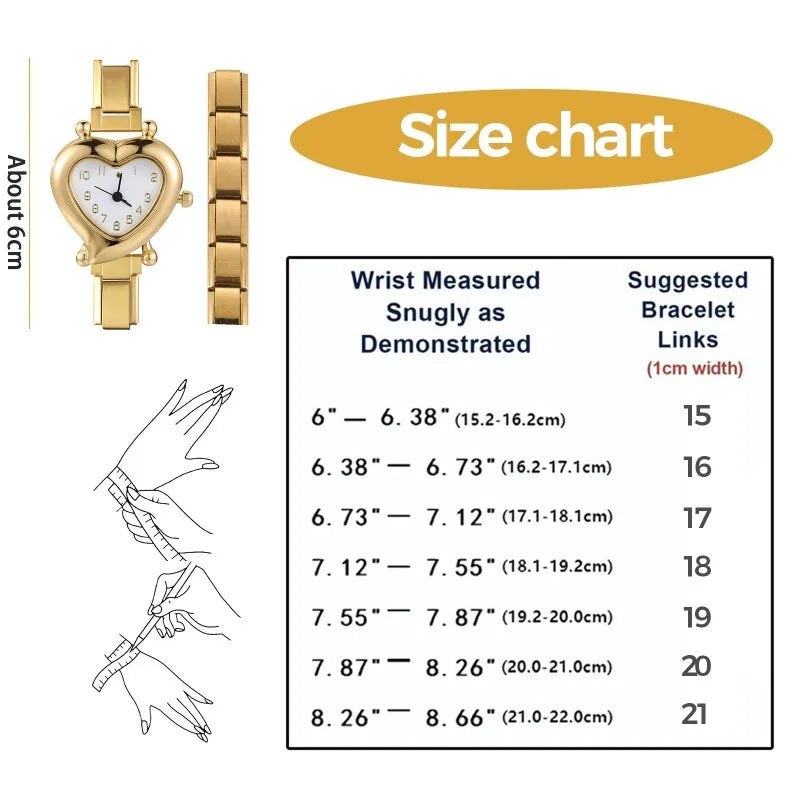 DIY Italian Elastic Charm Watch Bracelet Bangle — 9MM Stainless Steel