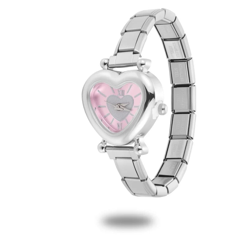 DIY Italian Elastic Charm Watch Bracelet Bangle — 9MM Stainless Steel
