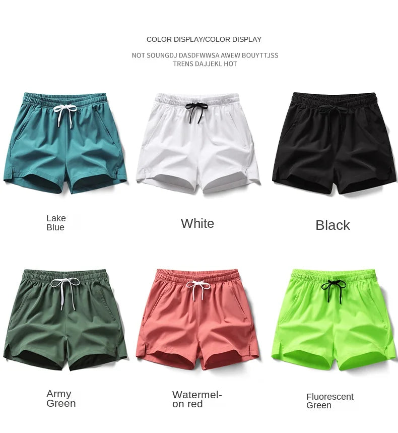 2026summer hot selling sports shorts, running pants, three piece pants, men's and women's zippered pockets, couple's short