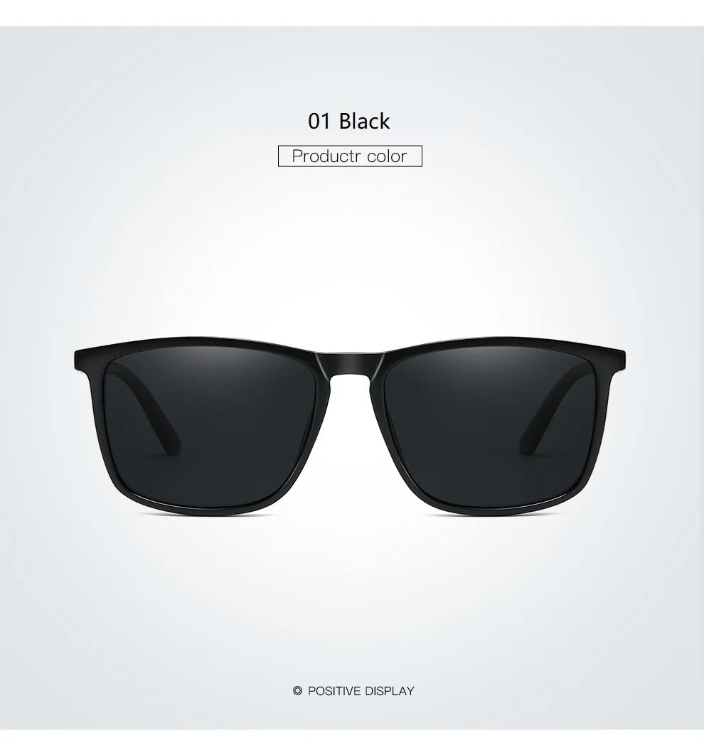 Classic Vintage Square Sunglasses Men And Women Driving Travel  Sun Glasses For Man TR90 Frame Eyewear