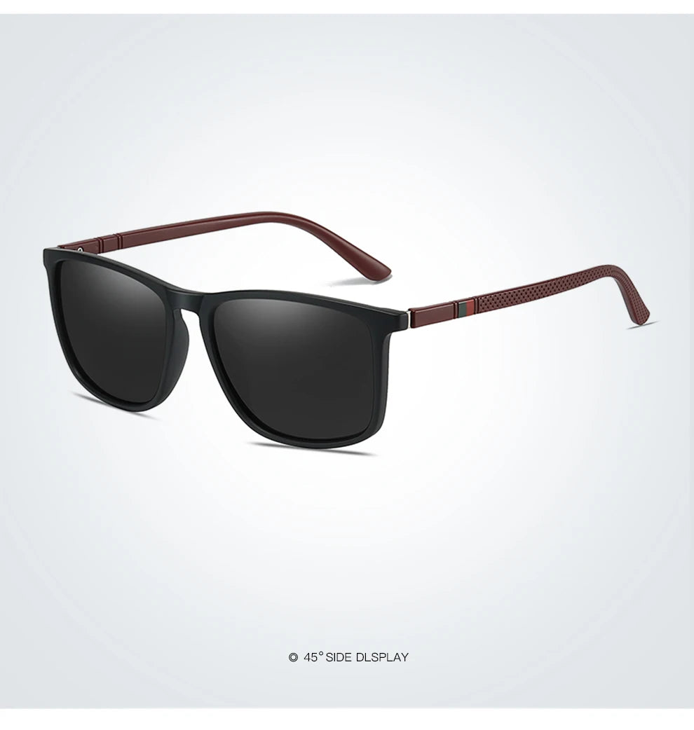 Classic Vintage Square Sunglasses Men And Women Driving Travel  Sun Glasses For Man TR90 Frame Eyewear