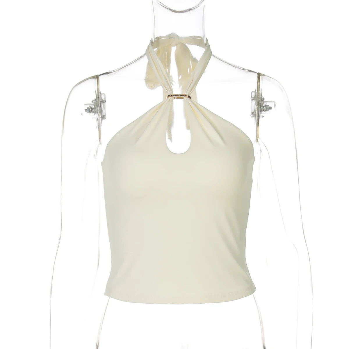Women's Halter Backless Crop Top – Sexy Summer Tank Top