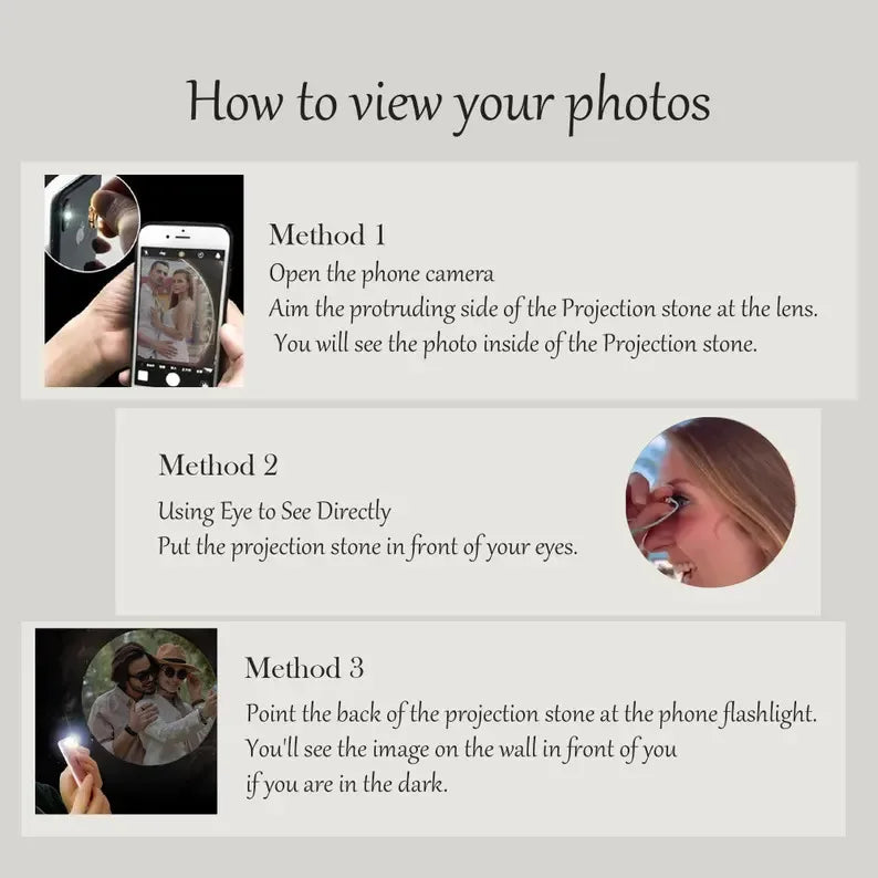 Personalised Photo Projection Necklace — Heart Pendant
