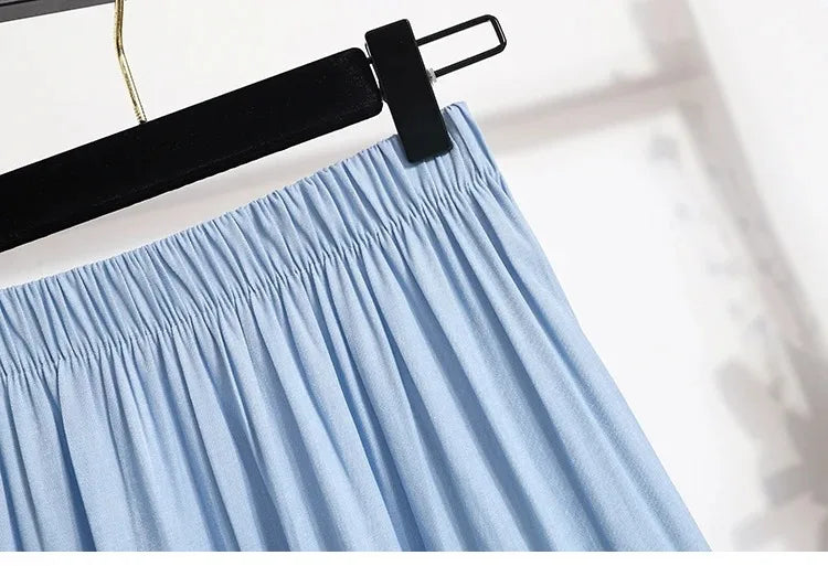 Women's Vintage A-Line Cake Skirt – High Waist Midi Skirt