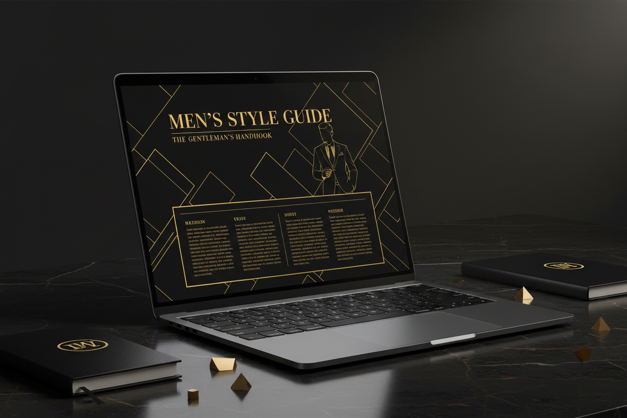 Men's Style Guide by Velunete - digital product mockup
